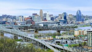 Skyline of Cincinnati Ohio